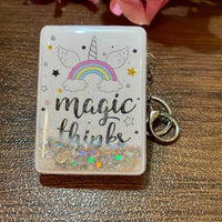 Unicorn Dreams Glitter Mirror Keychain - Bear Hugs
