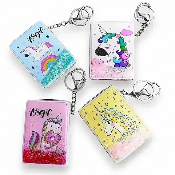 Unicorn Dreams Glitter Mirror Keychain - Bear Hugs
