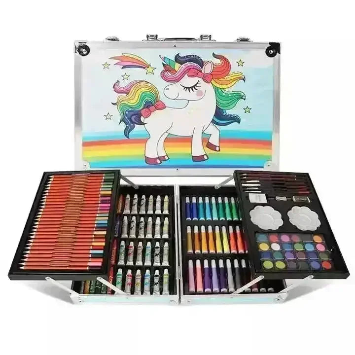 Unicorn Themed Art Suitcase (145 Pcs) - Bear Hugs