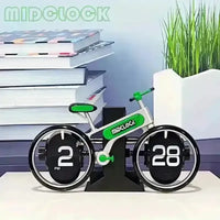 Unique Bicycle-Shaped Flip Clock - Bear Hugs
