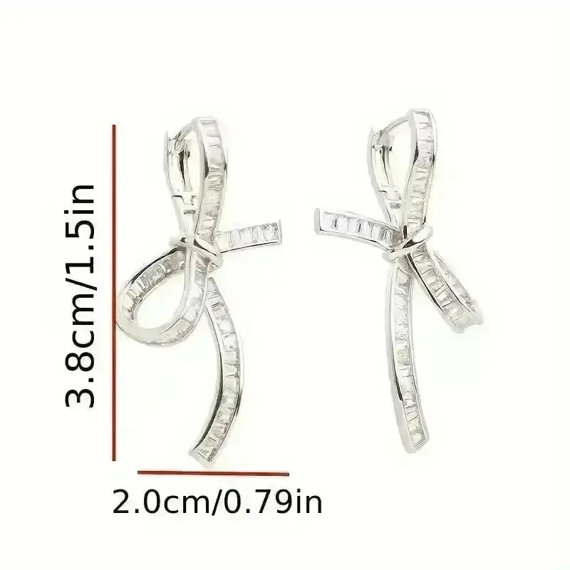 Unique Hollow Bow Stud Earrings - Bear Hugs