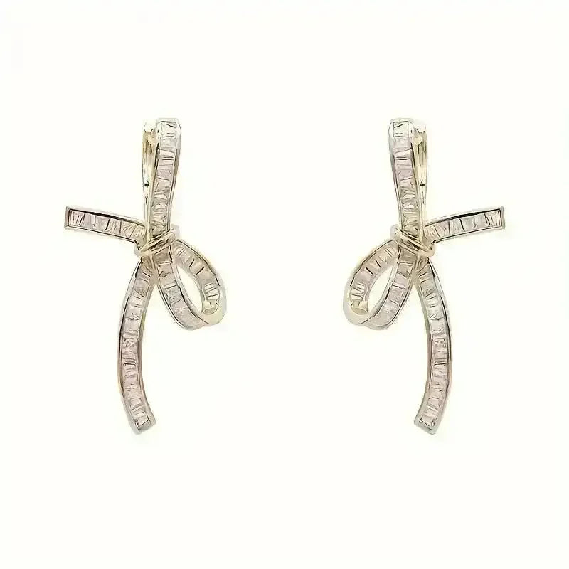 Unique Hollow Bow Stud Earrings - Bear Hugs