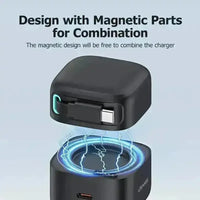 USAMS Magnetic 35W GaN Charger - Bear Hugs