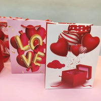 Valentine's Day Theme Gift Paper Bag - Bear Hugs