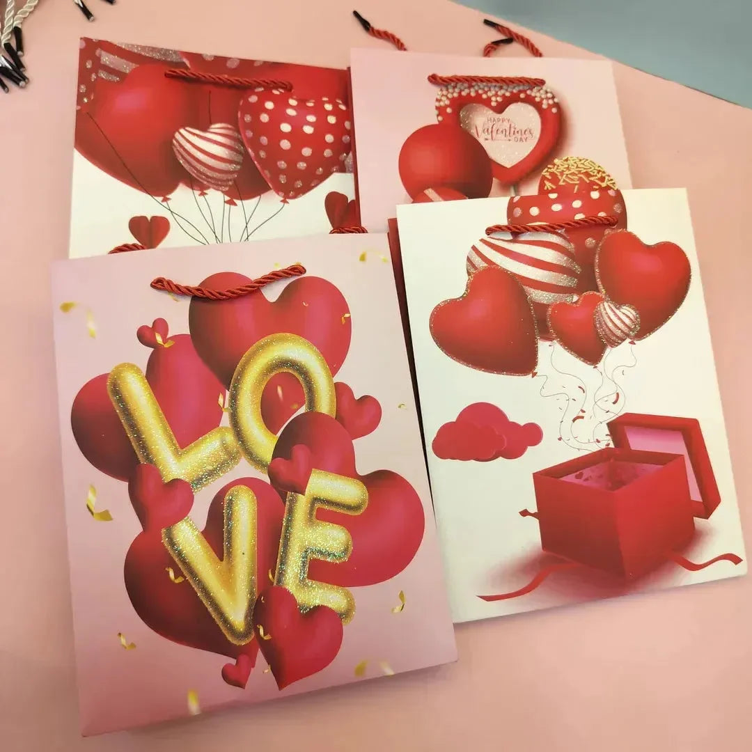 Valentine's Day Theme Gift Paper Bag - Bear Hugs
