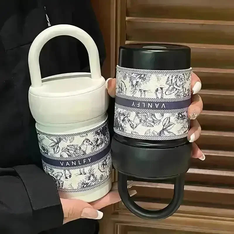 Vanlfy Premium Stainless Steel Mug (420 ml) - Bear Hugs