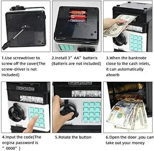 Vault Venture Locker Piggy Bank - Bear Hugs