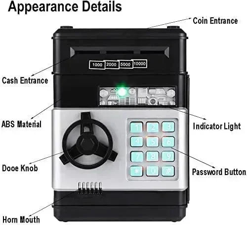 Vault Venture Locker Piggy Bank - Bear Hugs