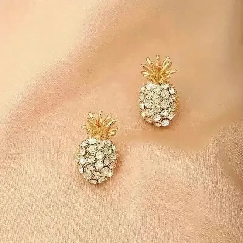 Vibrant Pineapple Stud Earrings - Bear Hugs