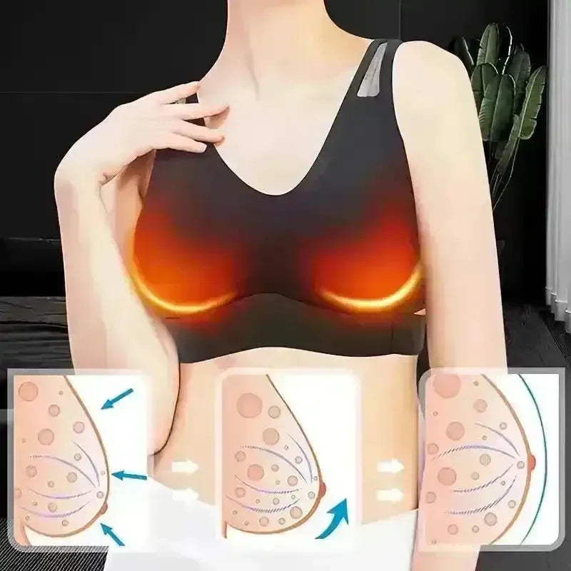 Vibrating Breast Enhancer Massager Bra - Bear Hugs
