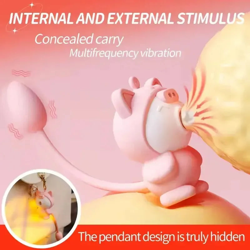 Vibrating Cat Silicon Keychain Massager - Bear Hugs