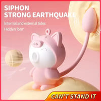 Vibrating Cat Silicon Keychain Massager - Bear Hugs