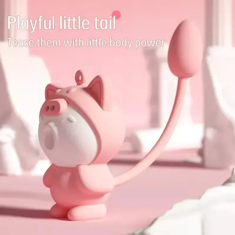 Vibrating Cat Silicon Keychain Massager - Bear Hugs