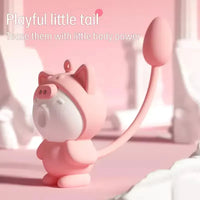 Vibrating Cat Silicon Keychain Massager - Bear Hugs