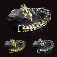 Viking Dragon Design Punk Bracelet - Bear Hugs