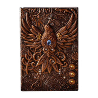 Vintage 3D Phoenix Embossed Notebook - Bear Hugs
