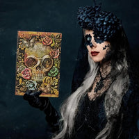 Vintage 3D Skull Embossed Notebook - Bear Hugs