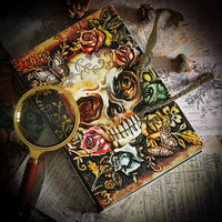 Vintage 3D Skull Embossed Notebook - Bear Hugs