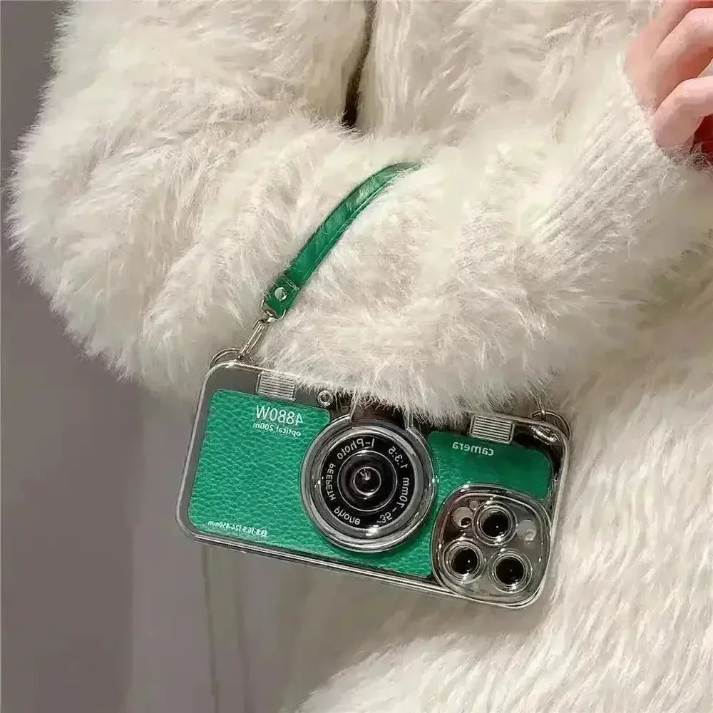 Vintage Camera Handbag Case (For iPhones) - Bear Hugs