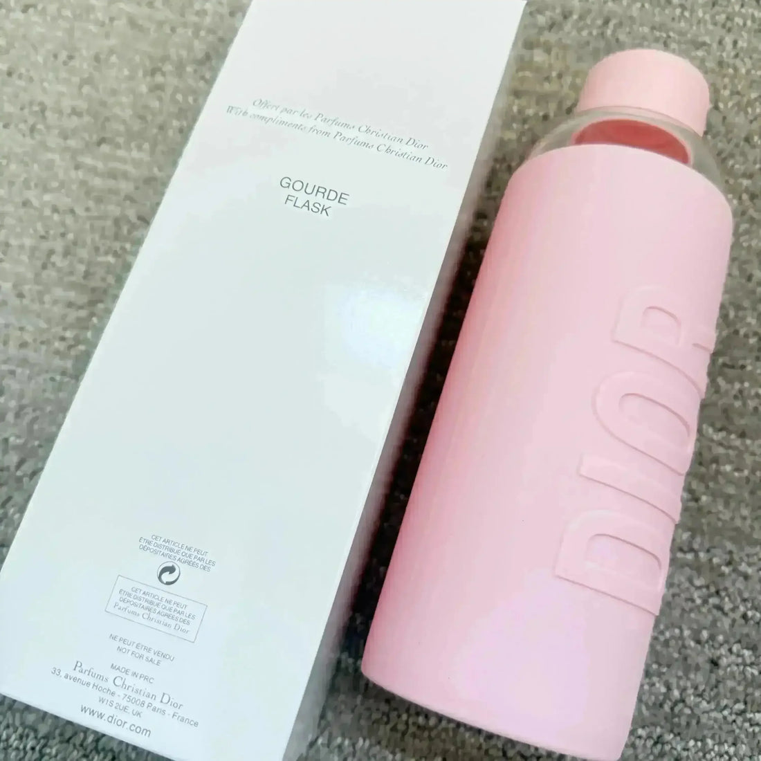 Vintage D Luxe Pink Water Bottle (550 ml) - Bear Hugs