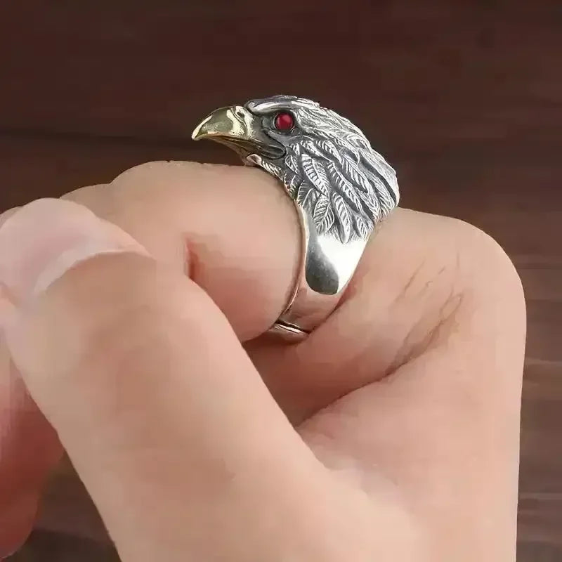 Vintage Eagle Head Ring - Bear Hugs