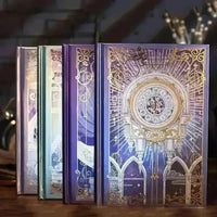 Vintage European Castle Metal Color Notebook - Bear Hugs