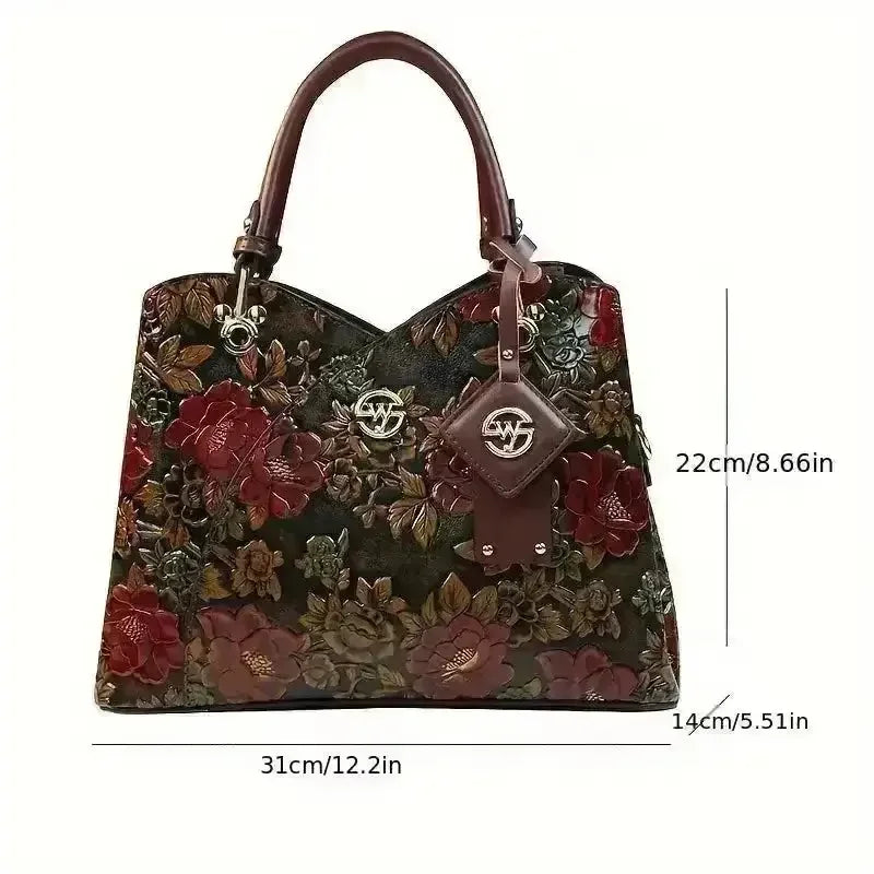 Vintage Flower Pattern Handbag - Bear Hugs