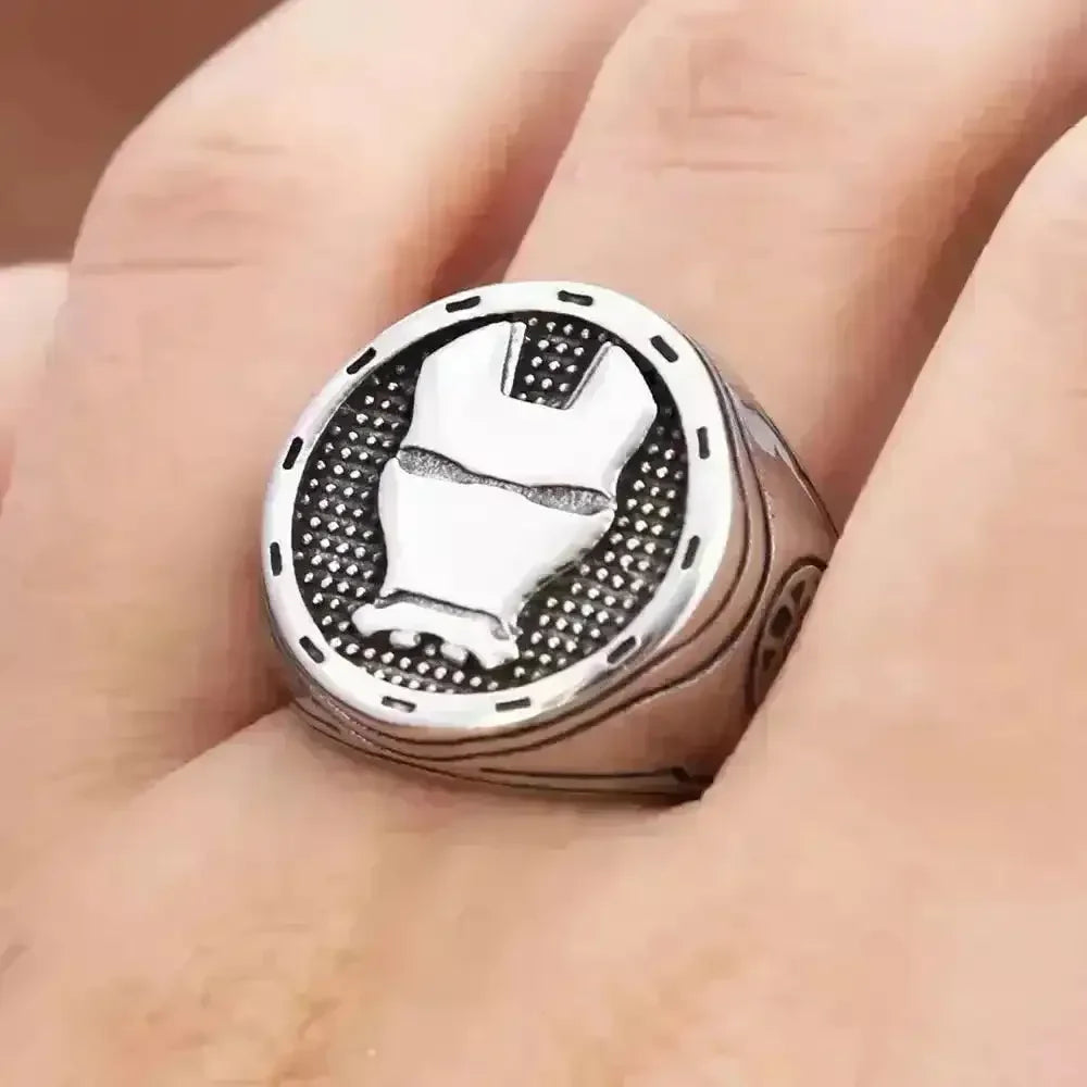Vintage Iron Man Mask Ring - Bear Hugs