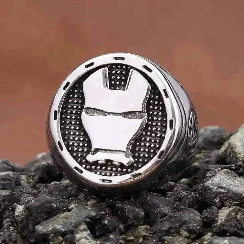 Vintage Iron Man Mask Ring - Bear Hugs