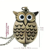 Vintage Mini Night Owl Pocket Watch - Bear Hugs
