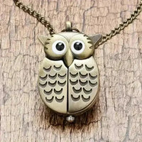 Vintage Mini Night Owl Pocket Watch - Bear Hugs