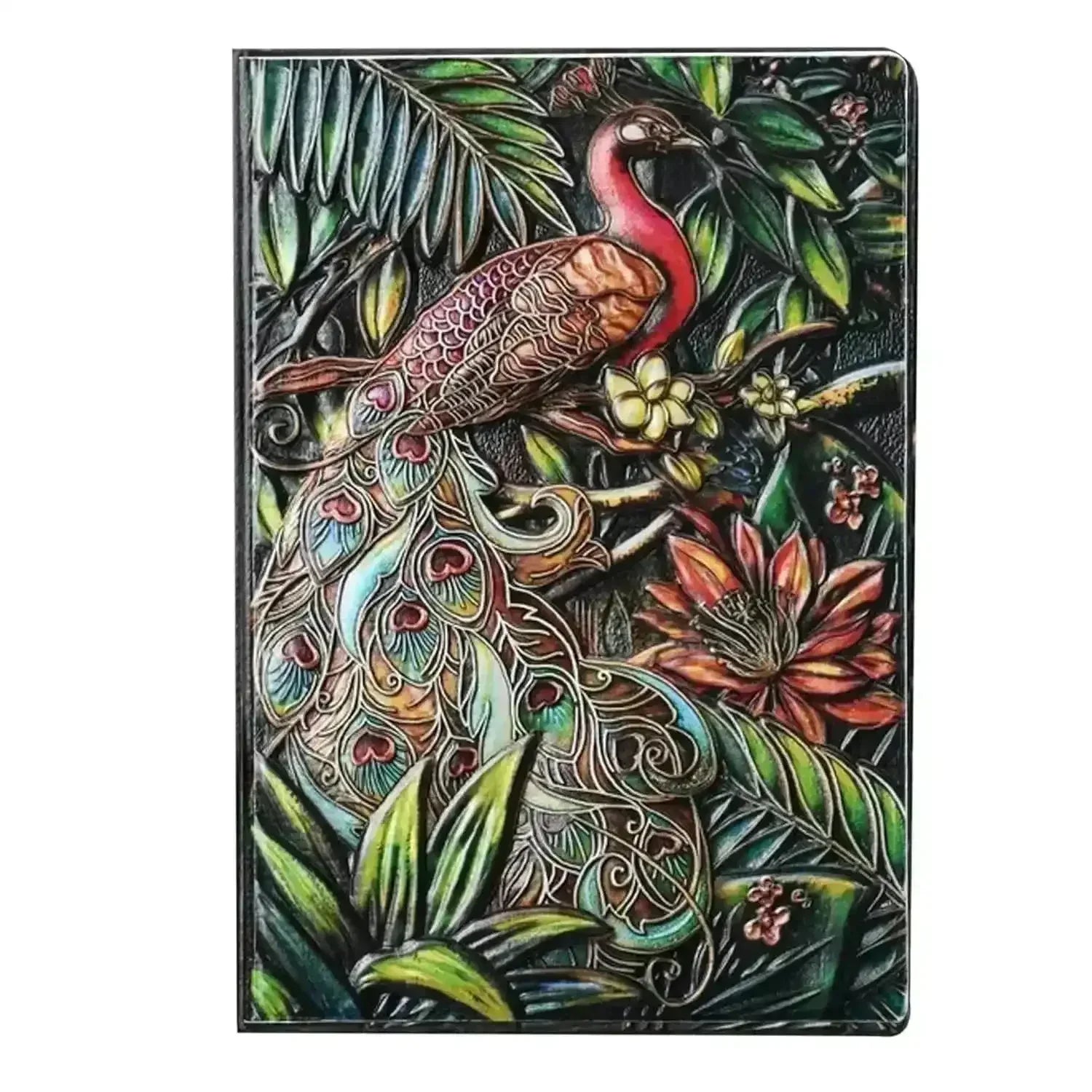 Vintage Peacock 3D Notebook - Bear Hugs