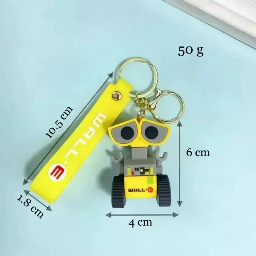Wall-E And Eve 3D Keychain - Bear Hugs