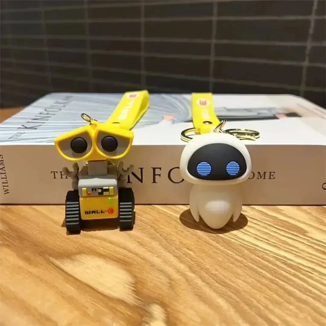 Wall-E And Eve 3D Keychain - Bear Hugs