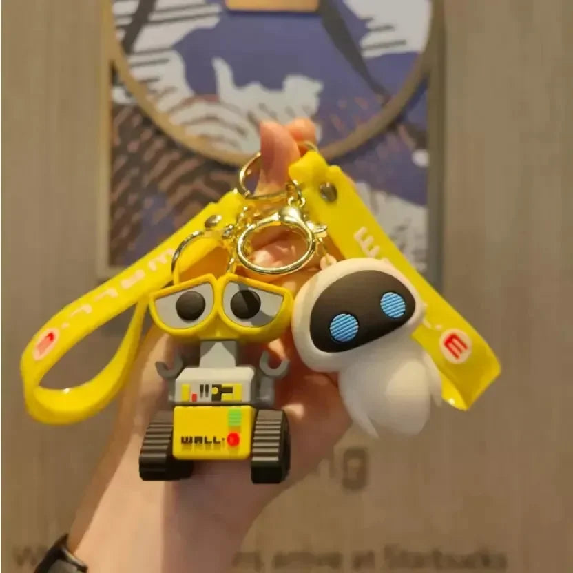 Wall-E And Eve 3D Keychain - Bear Hugs