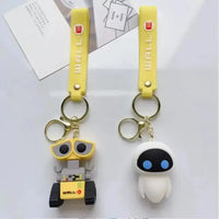 Wall-E And Eve 3D Keychain - Bear Hugs