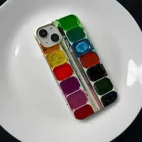 Watercolor Palette Art Cover (For iPhones) - Bear Hugs