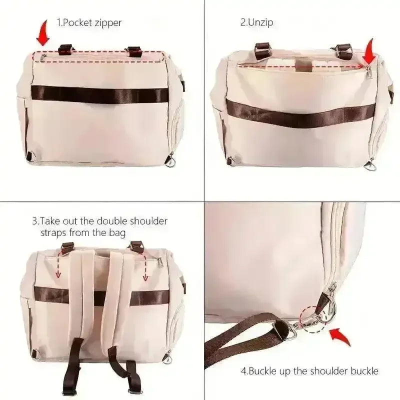 Waterproof Multi-functional Compact Mommy Bag - Bear Hugs