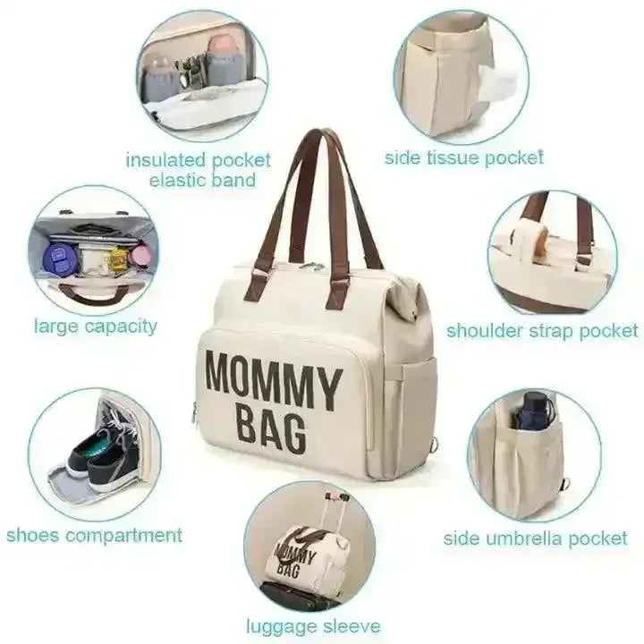 Waterproof Multi-functional Compact Mommy Bag - Bear Hugs