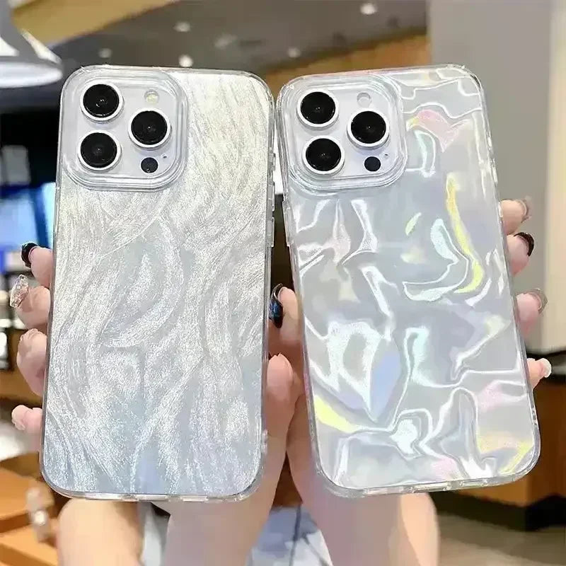 Wavy Sand Pattern Phone Case (For iPhones) - Bear Hugs