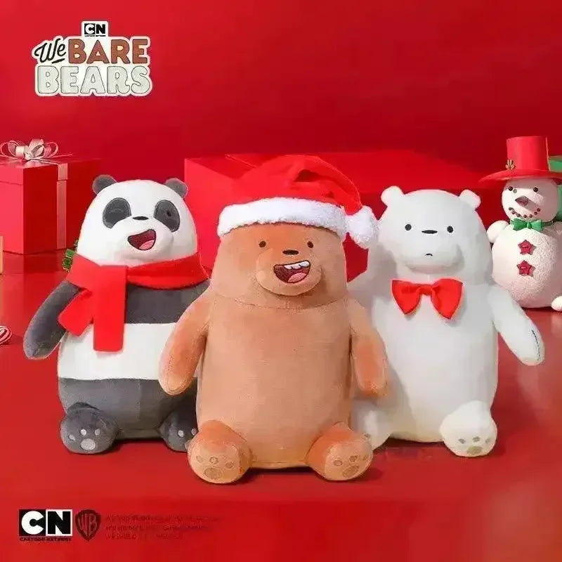 We Bare Bears Christmas Edition Plushies (25 cm) - Bear Hugs