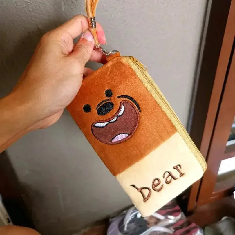 We Bare Bears Plush Long Wallet - Bear Hugs