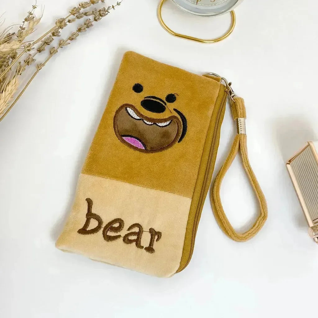 We Bare Bears Plush Long Wallet - Bear Hugs