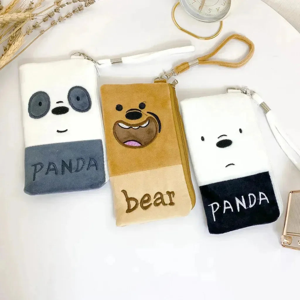 We Bare Bears Plush Long Wallet - Bear Hugs