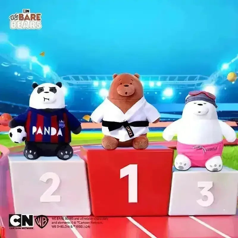 We Bare Bears Sports Plushies (20 cm) - Bear Hugs