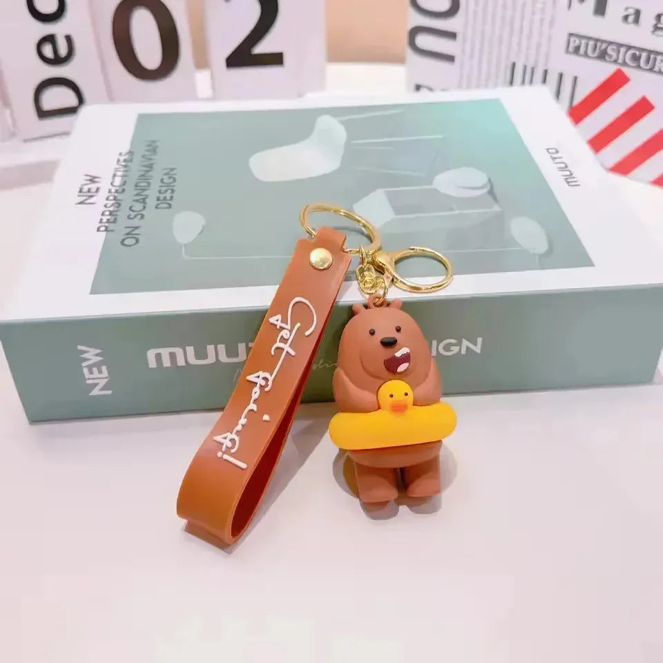 We Bare Bears Stack 3D Keychain - Bear Hugs