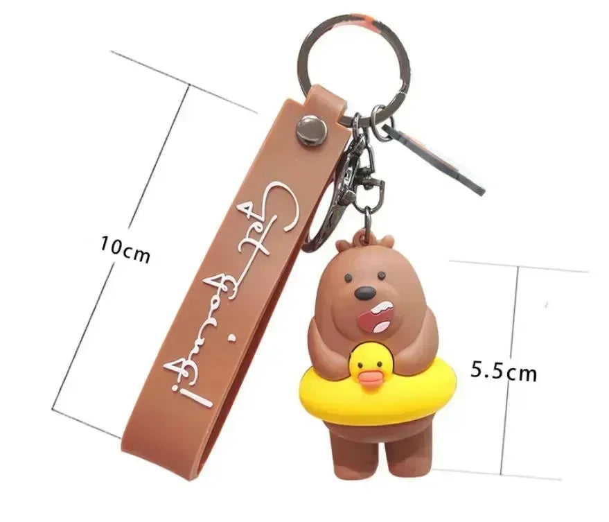 We Bare Bears Stack 3D Keychain - Bear Hugs
