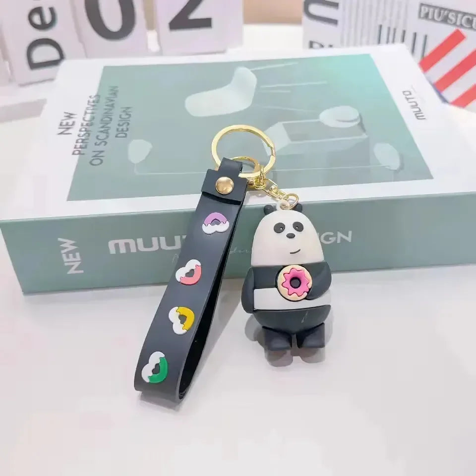 We Bare Bears Stack 3D Keychain - Bear Hugs