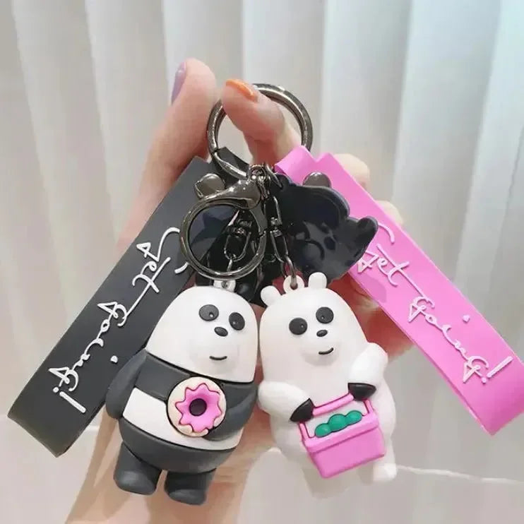 We Bare Bears Stack 3D Keychain - Bear Hugs