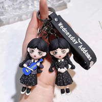 Wednesday Addams Spooky Keychain - Bear Hugs